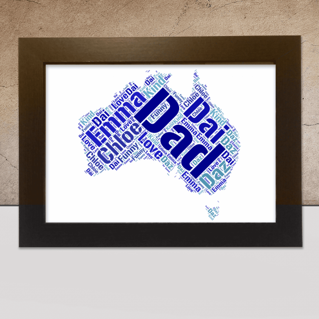 Australia word art print - Word Art Prints - Word Art App