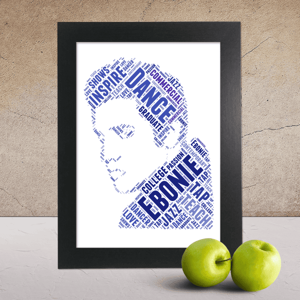 Elvis word art print