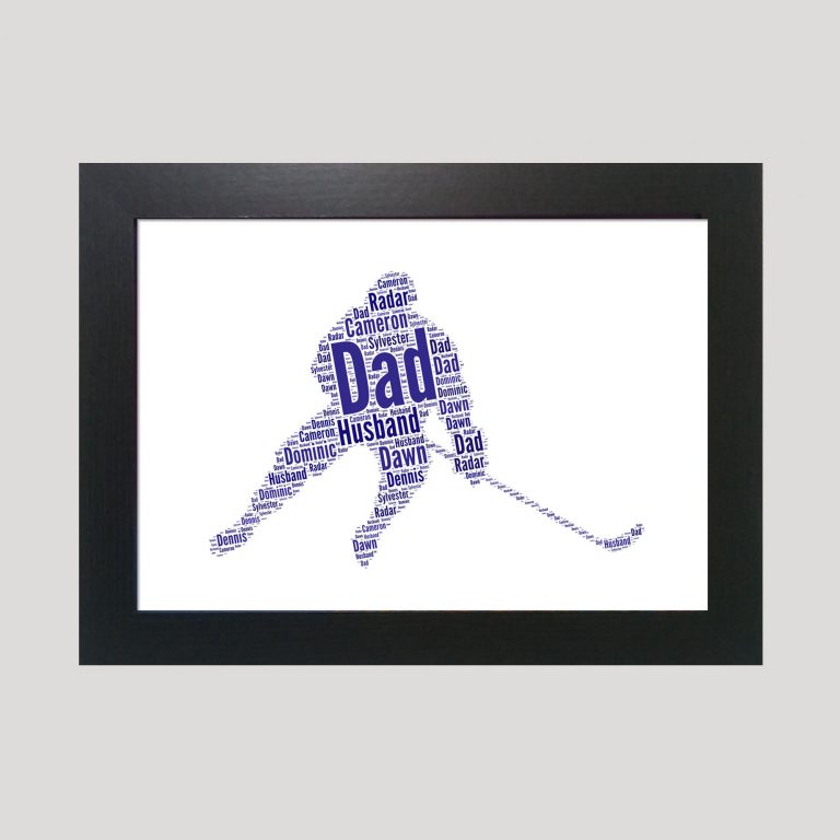 Personalised Ice Hockey word art print word art prints word art app