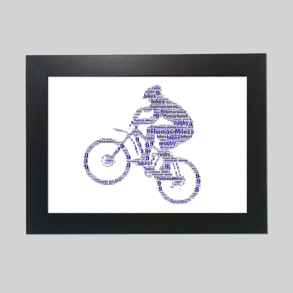Personalised Bmx word art print word art prints word art app