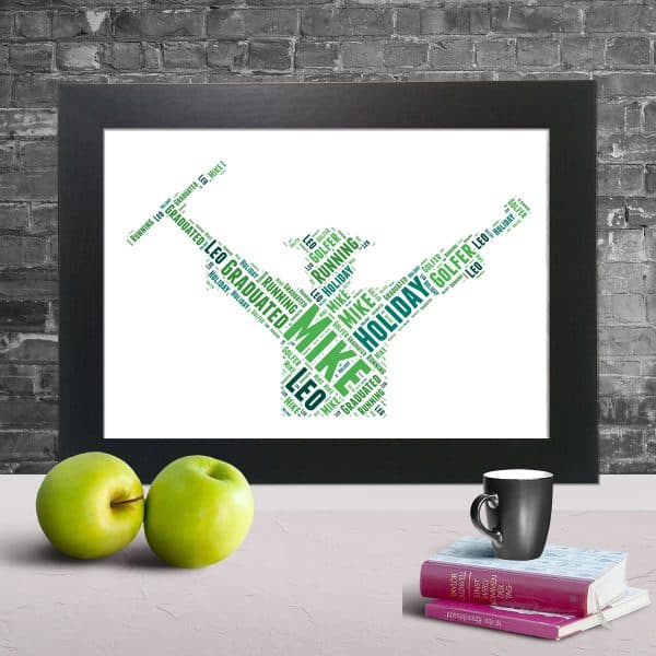 Graduation word art print