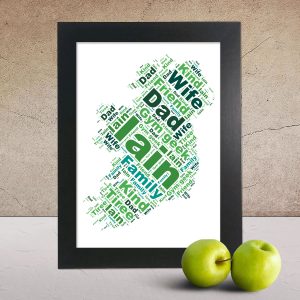 Personalised Ireland word art