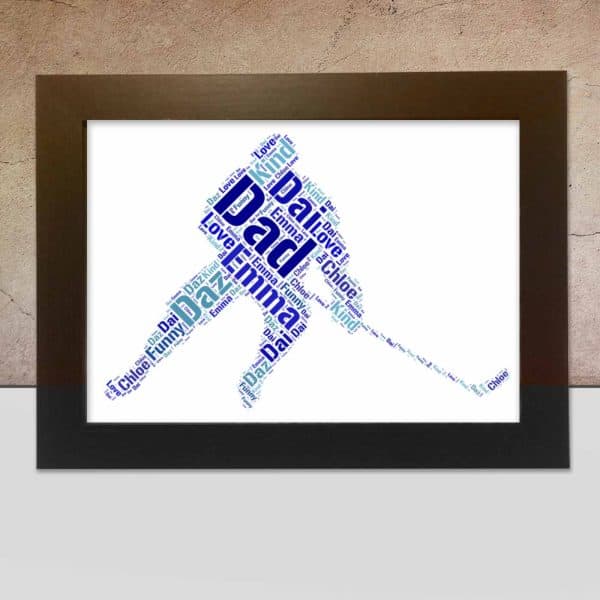 Personalised Ice Hockey word art print Word Art Prints Word Art App