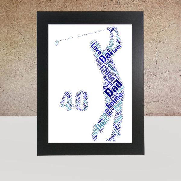 golf word art