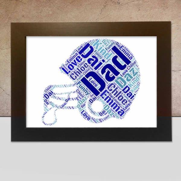 Personalised US Football word art Word Art Prints Word Art App