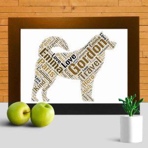 Personalised Alaskan Malamute word art