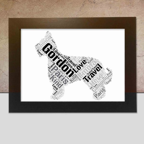 Personalised Briard word art