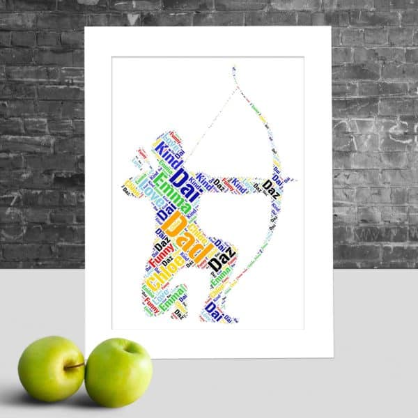 Archer word art print