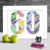 Personalised 60th anniversary word art