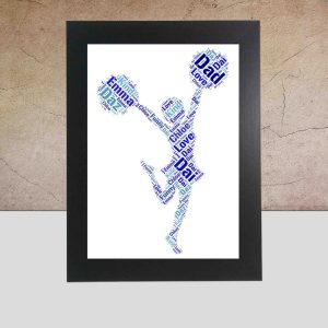 Personalised Cheerleader Word Art