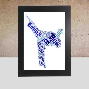 Personalised judo word art