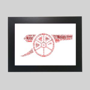 Personalised Arsenal word art