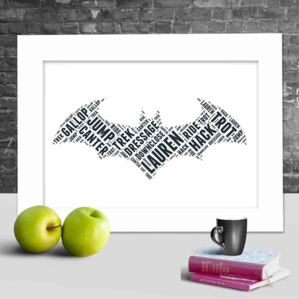 batman word art print